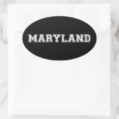 Maryland Ovale Sticker (Tas)