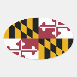 Maryland Ovale Sticker