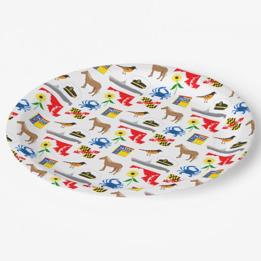 Maryland Papieren Bordje (Gekanteld)