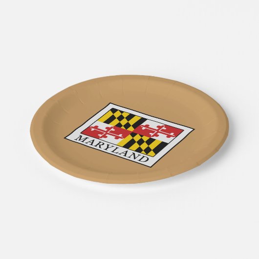 Maryland Papieren Bordje (Gekanteld)