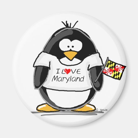 Maryland Penguin Magneet (Voorkant)