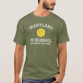 Maryland Pickleball Add Club Partner Name Custom T-shirt (Voorkant)