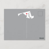 MARYLAND Post Card (Verplaatsende Aankondiging) Briefkaart (Achterkant)