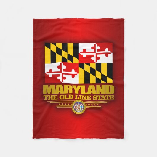 Maryland Pride Fleece Deken (Voorkant)