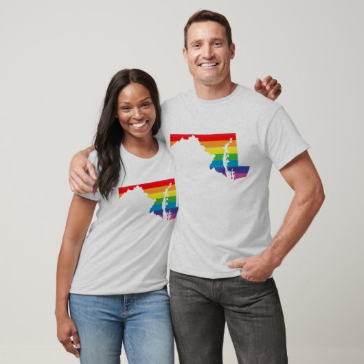 Maryland Pride. Gestreept. T-shirt (Unisex)