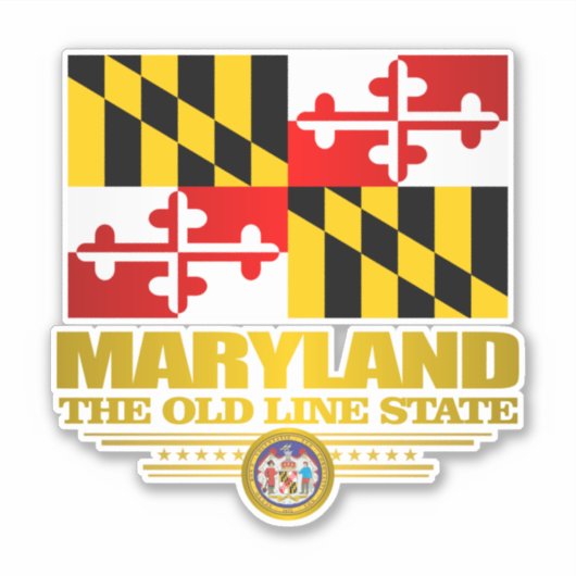 Maryland Pride Sticker (Voorkant)