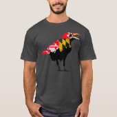 Maryland Raven Bird State Pride Flag Premium T-shirt (Voorkant)