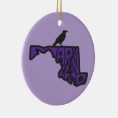 Maryland Raven Christmas Tree Ornament (Rechts)