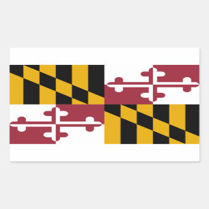 Maryland Rechthoekige Sticker
