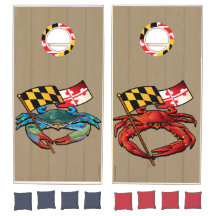 Maryland Red en Blue Crab Banner