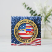 Maryland Republikeinse Patriottische Uitnodiging - (Staand voorkant)