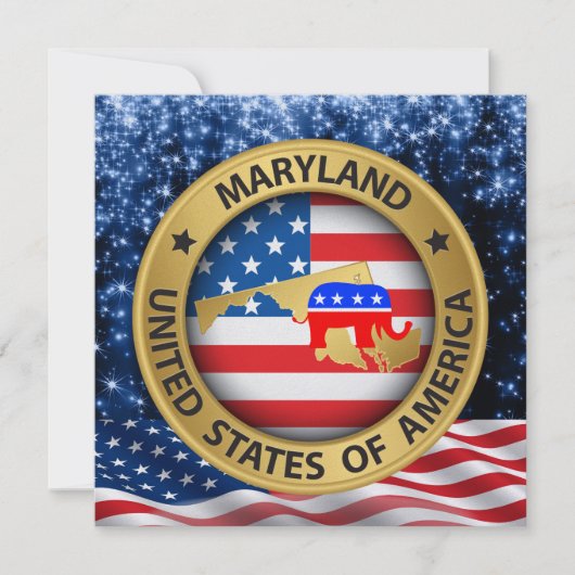 Maryland Republikeinse Patriottische Uitnodiging - (Voorkant)