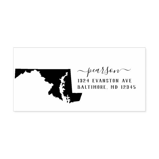 Maryland retour adres stempel zelf-inkt (Design)