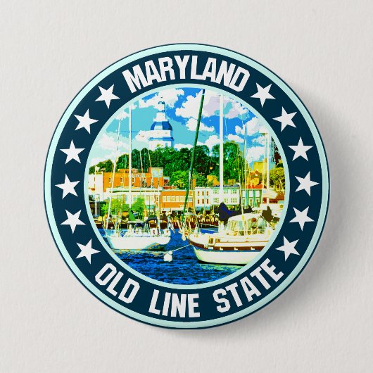 Maryland Ronde Button 7,6 Cm (Voorkant)