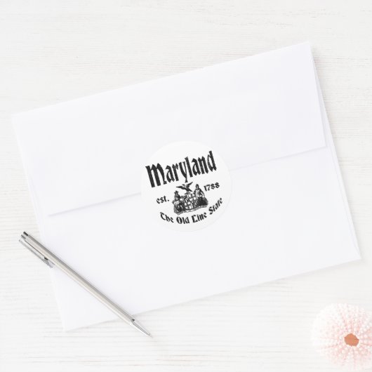 Maryland Ronde Sticker (Envelop)