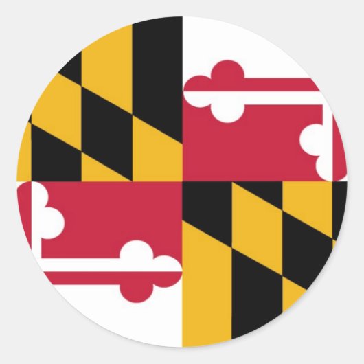 Maryland Ronde Sticker (Voorkant)