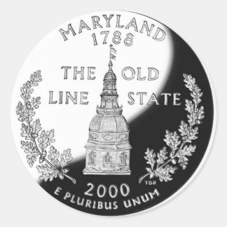 Maryland Ronde Sticker