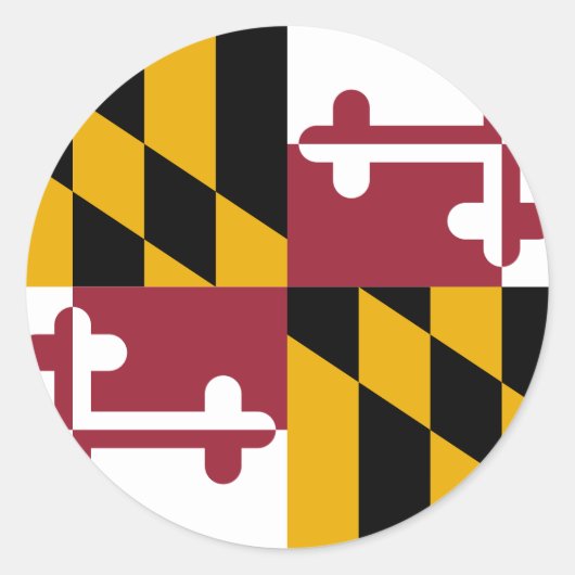 Maryland Ronde Sticker (Voorkant)