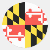 MARYLAND RONDE STICKER (Voorkant)