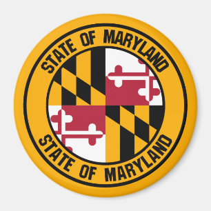 Maryland Round Emblem Magneet