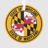Maryland Round Emblem Ornament (achterkant)