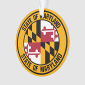 Maryland Round Emblem Ornament (voorkant)
