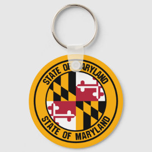 Maryland Round Emblem Sleutelhanger
