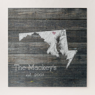 Maryland Rustic State Puzzle Legpuzzel
