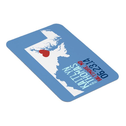 Maryland Save the Date -  stad Magneet (Rechterzijde)