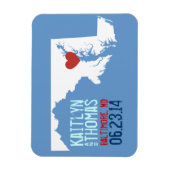 Maryland Save the Date -  stad Magneet (Verticaal)