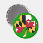 Maryland Shamrock Magneet (Voorkant / Achterkant)