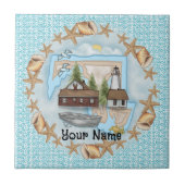 Maryland Shells Lighthouse Tegel Tegeltje (Voorkant)