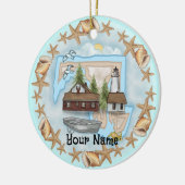 Maryland Shells Vuurtoren Ornament (Links)