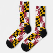 Maryland sokken, Maryland Flag, patriottisch Sokken (Links)