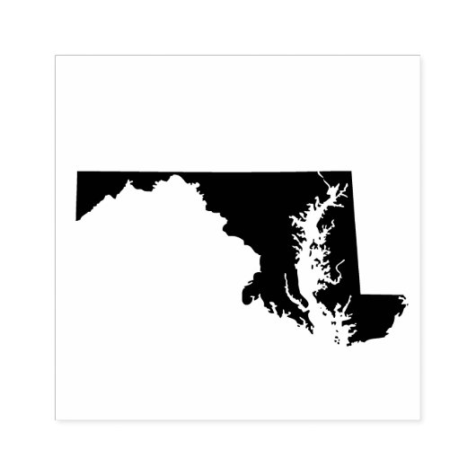Maryland Solid Rubber Art Stamp Rubberstempel (Afrduk)
