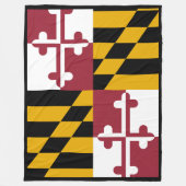 Maryland Staat Vlag Print Patriot Fleece Deken (Voorkant)