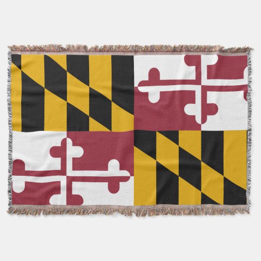 Maryland Staat Vlag Print Patriottisch Deken (Voorkant)