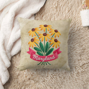 Maryland Staatsbloemen Embleem Kussen