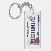  Maryland staatsvergunning bord sleutelhanger (Voorkant Links)
