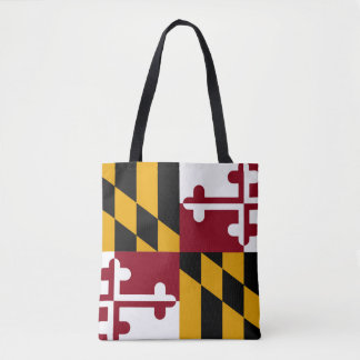 Maryland Staatsvlag All Over Print Tote Bag