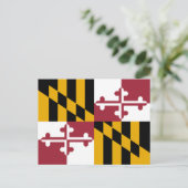 Maryland Staatsvlag Briefkaart (Staand voorkant)