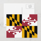 Maryland Staatsvlag Briefkaart (Voorkant / Achterkant)