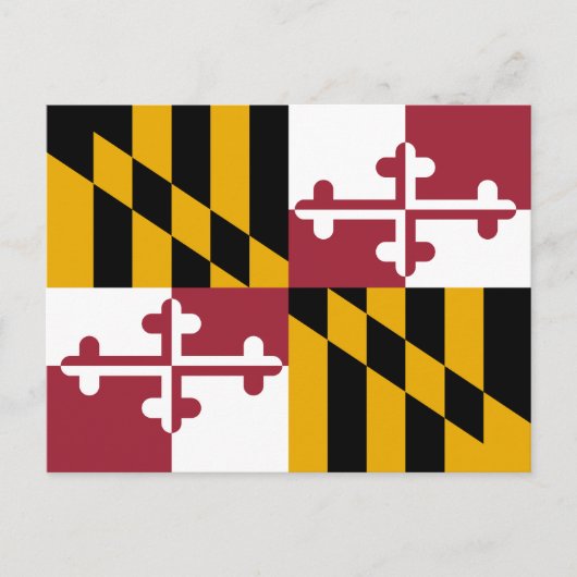 Maryland Staatsvlag Briefkaart (Voorkant)