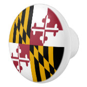 Maryland Staatsvlag Keramische Knop (Rechts)