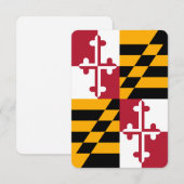 Maryland Staatsvlag Kleuren Decoratie (Voorkant / Achterkant)