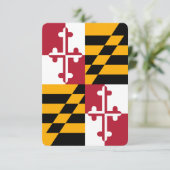 Maryland Staatsvlag Kleuren Decoratie (Staand voorkant)