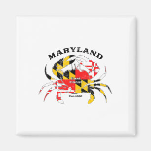 Maryland Staatsvlag Krab Pride Annapolis Ltimore F Magneet