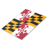 Maryland Staatsvlag Ontwerp Decoratie Notitieblok (Schuin)