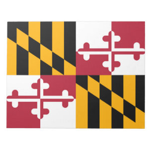 Maryland Staatsvlag Ontwerp Decoratie Notitieblok