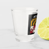 Maryland Staatsvlag  Shot Glas (Links)